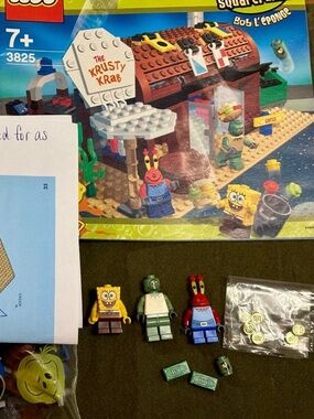 Previously assembled LEGO SpongeBob SquarePants "Krusty Krab" 3825 EUC *No box